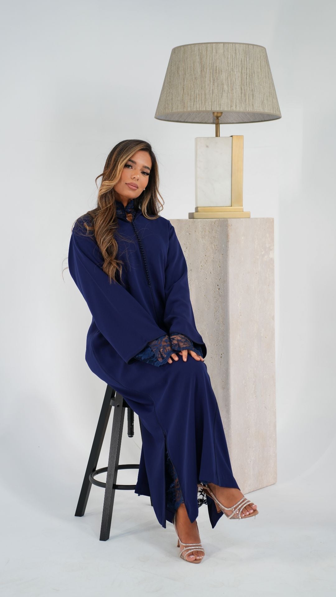 Jellaba Inaya - Bleu Marine