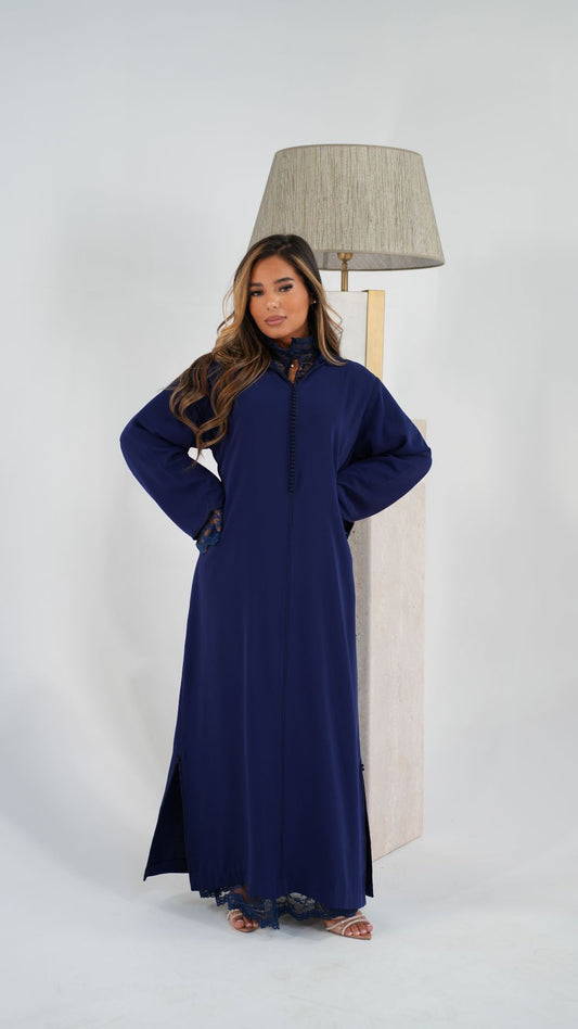 Jellaba Inaya - Bleu Marine